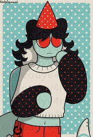 Cell-Shaded Coloured Halfbody